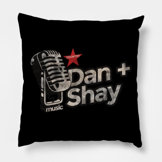 Dan + Shay - Vintage Microphone Pillow by G-THE BOX