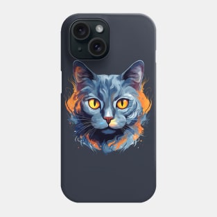 Russian Blue Cat Phone Case