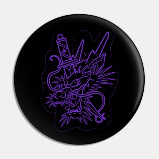 Dragon stencil Pin