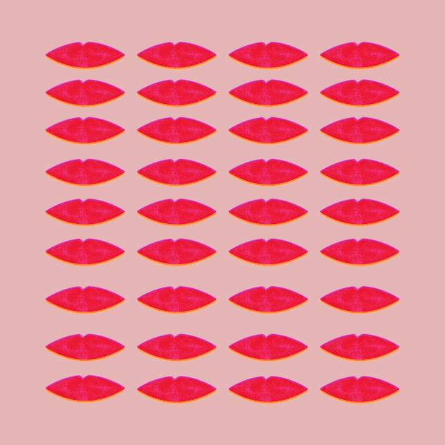 Lips Pattern by mariacaballer