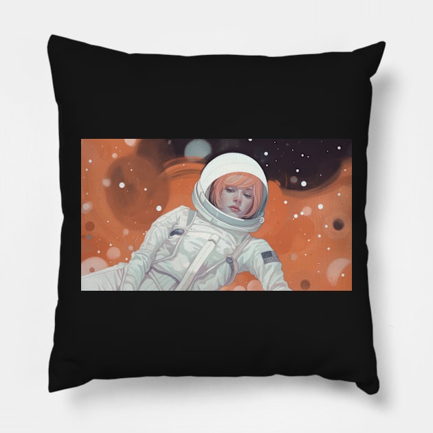 astro girl Pillow by DrSoed