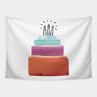 Celebration cake collage Tapestry