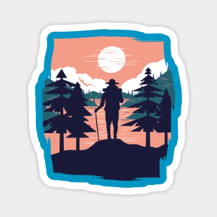 Hiking Landscape Magnet