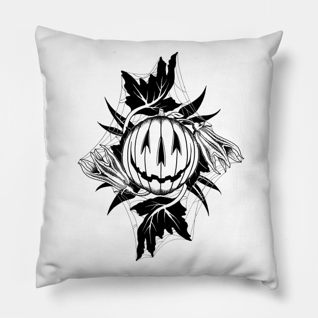 Pumpkin boy Pillow by ArtbyGraves