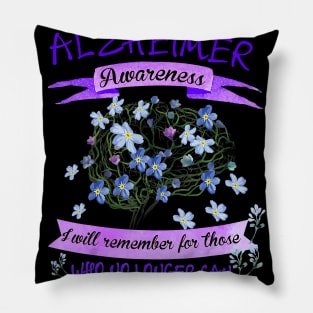 FORGET ME NOT WHO NO LONGER CAN MOM DAD ALZHEIMER AWARENESS Gift Pillow