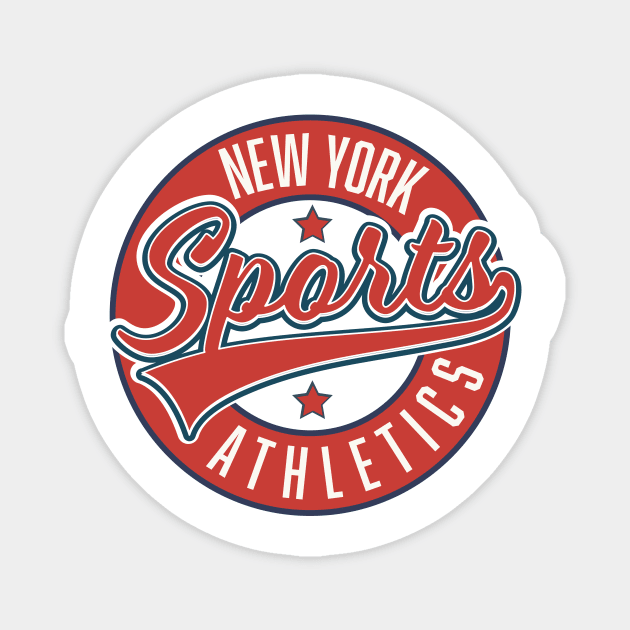 New York Sports Athletic logo Magnet by nickemporium1