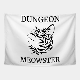 Dungeon Moewster Roleplaying Cat Silhouette Quote RPG DM Tapestry