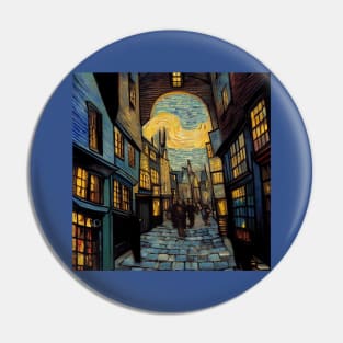 Starry Night in Diagon Alley Pin