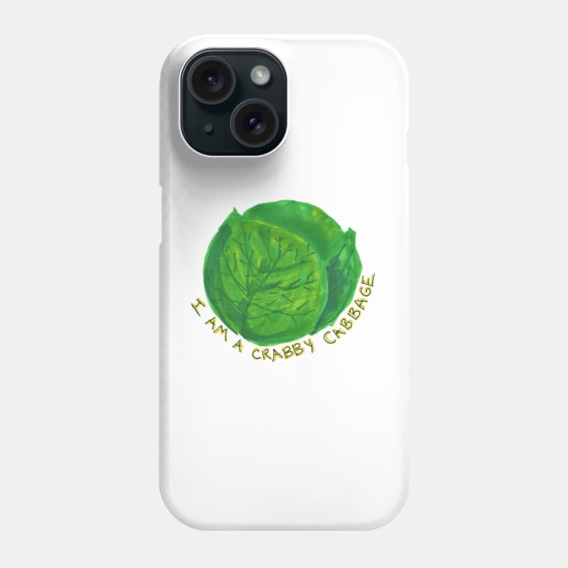 Crabby Cabbage Phone Case by SassySpike