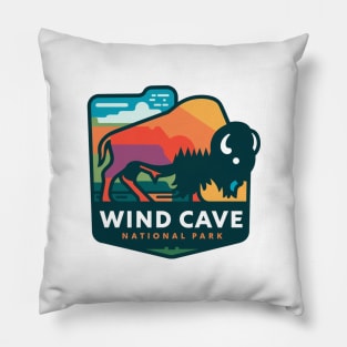 Bison Wind Cave National Park Pillow