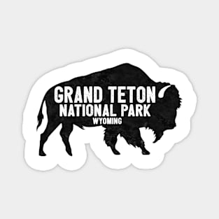 Grand Teton National Park Wyoming American Bison Buffalo Magnet