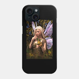 Fairy princess and butterfly fantasy artwork Phone Case