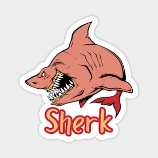 Sherk pink shark Magnet