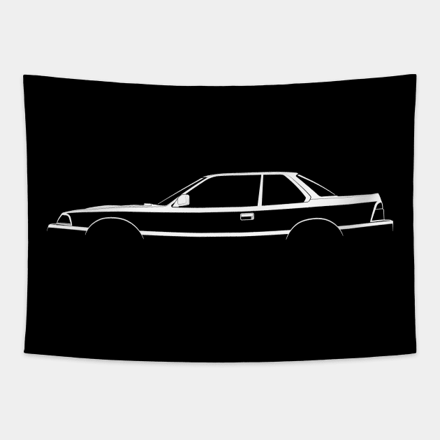 Honda Prelude (BA1) Silhouette Tapestry by Car-Silhouettes