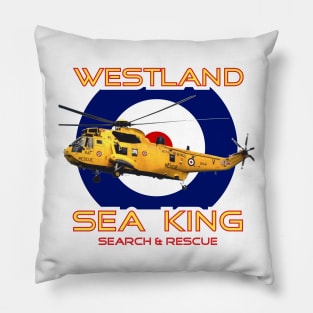 Westland Sea King Search and rescue helicopter in RAF roundel, Pillow