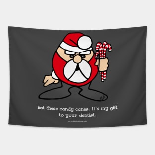 Funny Rude Santa Cartoons by Bill Abbott Tapestry