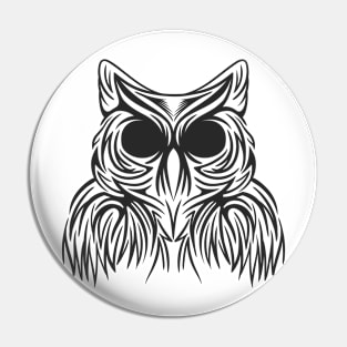 beauty OWL BLACK Pin