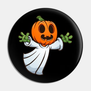 Halloween pumpkin ghost Pin