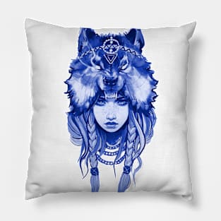 Wolf Girl Pillow