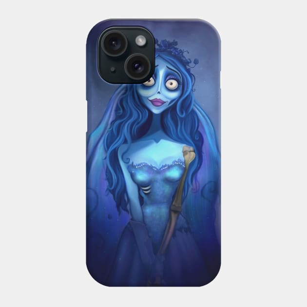 Emily The Corpse Bride Phone Case by Niniel_Illustrator