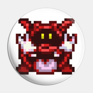 Red Virus Sprite Pin