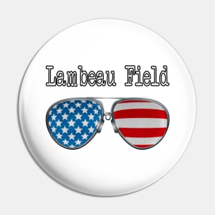 AMERICA PILOT GLASSES LAMBEAU FIELD Pin