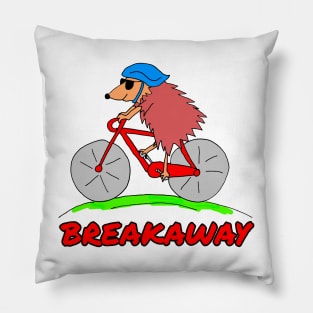 Funny Cycle Racing Cartoon Hedgehog Pillow