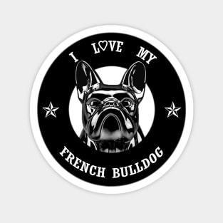 Vintage French Bulldog Retro Style Dog Lovers Magnet