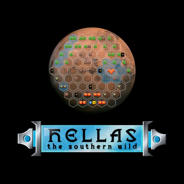 Terraforming Mars: Hellas Map by Terraforming Guild