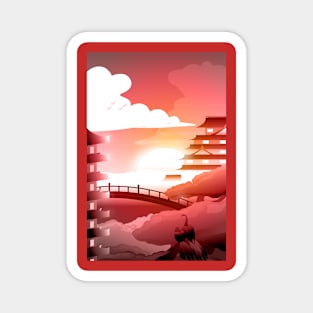 Japanese Fortress Magnet