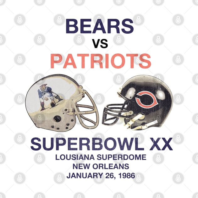 Bears vs Patriots 86 --- Classic Aesthetic by oemsanex