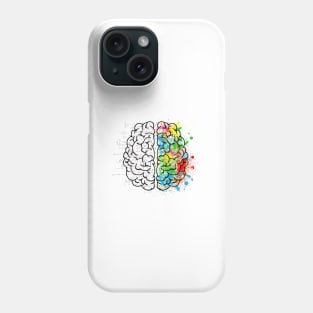 Left Brain Right Brain Phone Case