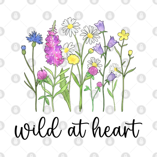 Blooming Wildflowers - Wild At Heart by Whimsical Frank