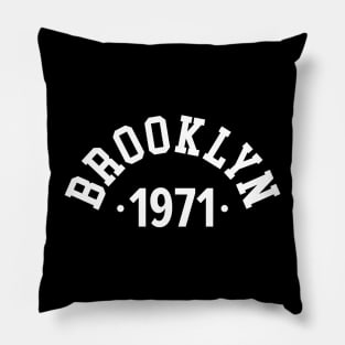 Brooklyn Chronicles: Celebrating Your Birth Year 1971 Pillow