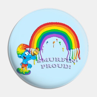 Rainbow Smurf Smurfin' Proud Pin