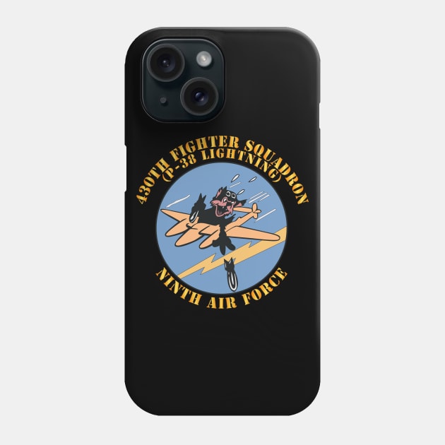 430th Fighter Squadron - P38 Lightning - 9th AF Phone Case by twix123844