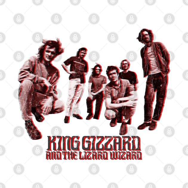 Retro Vintage King Gizzard And The Lizard Wizard by LEMESGAKPROVE