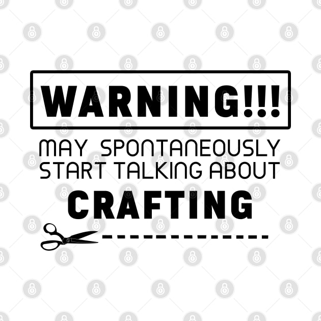 Warning, may spontaneously start talking about crafting by Purrfect Corner