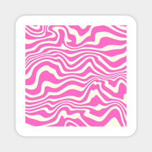 Pink zebra pattern Magnet