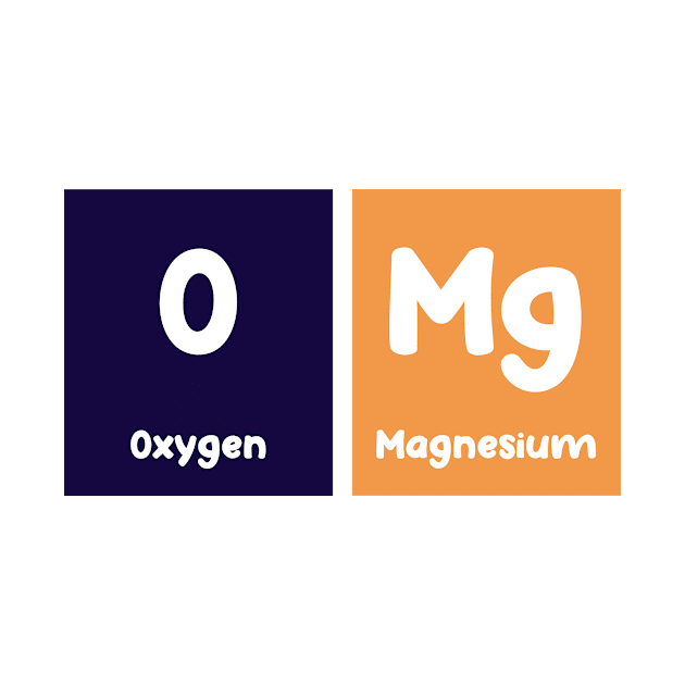 Omg Oh My God Chemistry Periodic Table by Science Puns