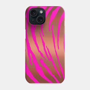 Metallic Tiger Stripes Pinks Phone Case