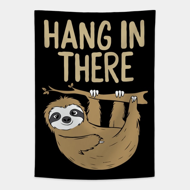 Hang In There. Sloth Tapestry by Chrislkf