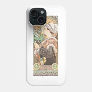 Sea Holly aka Thistle from the sands, Alphonse Mucha Phone Case