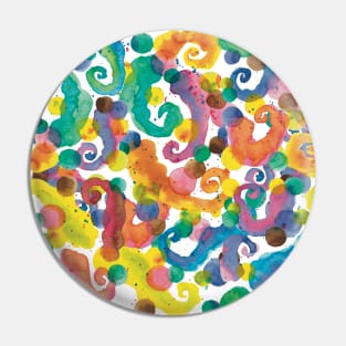 Watercolor Abstract Pattern Pin