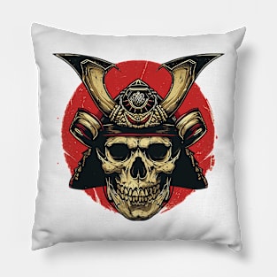 samurai skull Pillow