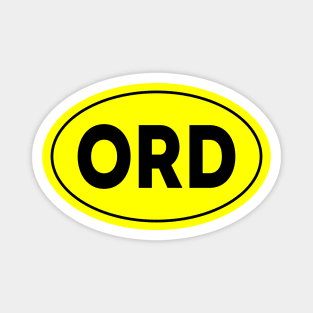 ORD Airport Code O'Hare International Airport Chicago USA Magnet