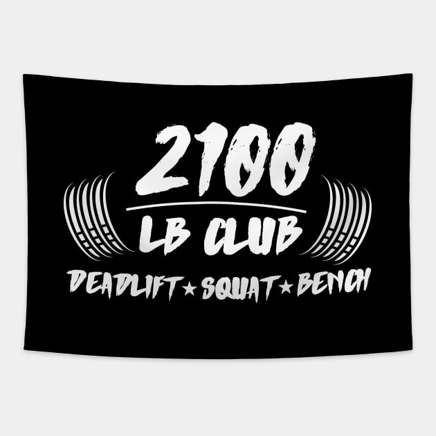 2100lb club deadlift squat bench Tapestry by AniTeeCreation