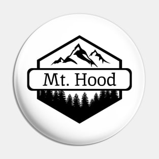 Mt. Hood Oregon Mountains and Trees Pin