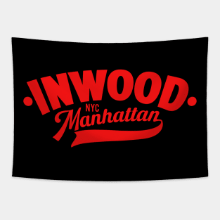 Minimalist Inwood Manhattan NYC Logo Design for Stylish Apparel Tapestry