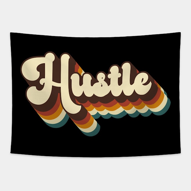 Hustle vintage retro Tapestry by FIFTY CLOTH